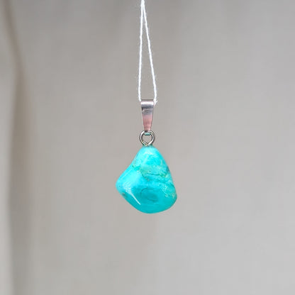 Chrysopras Kettenanhänger, 925er Silber [C]