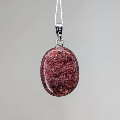 Roter Aventurin Kettenanhänger, Silber [R]