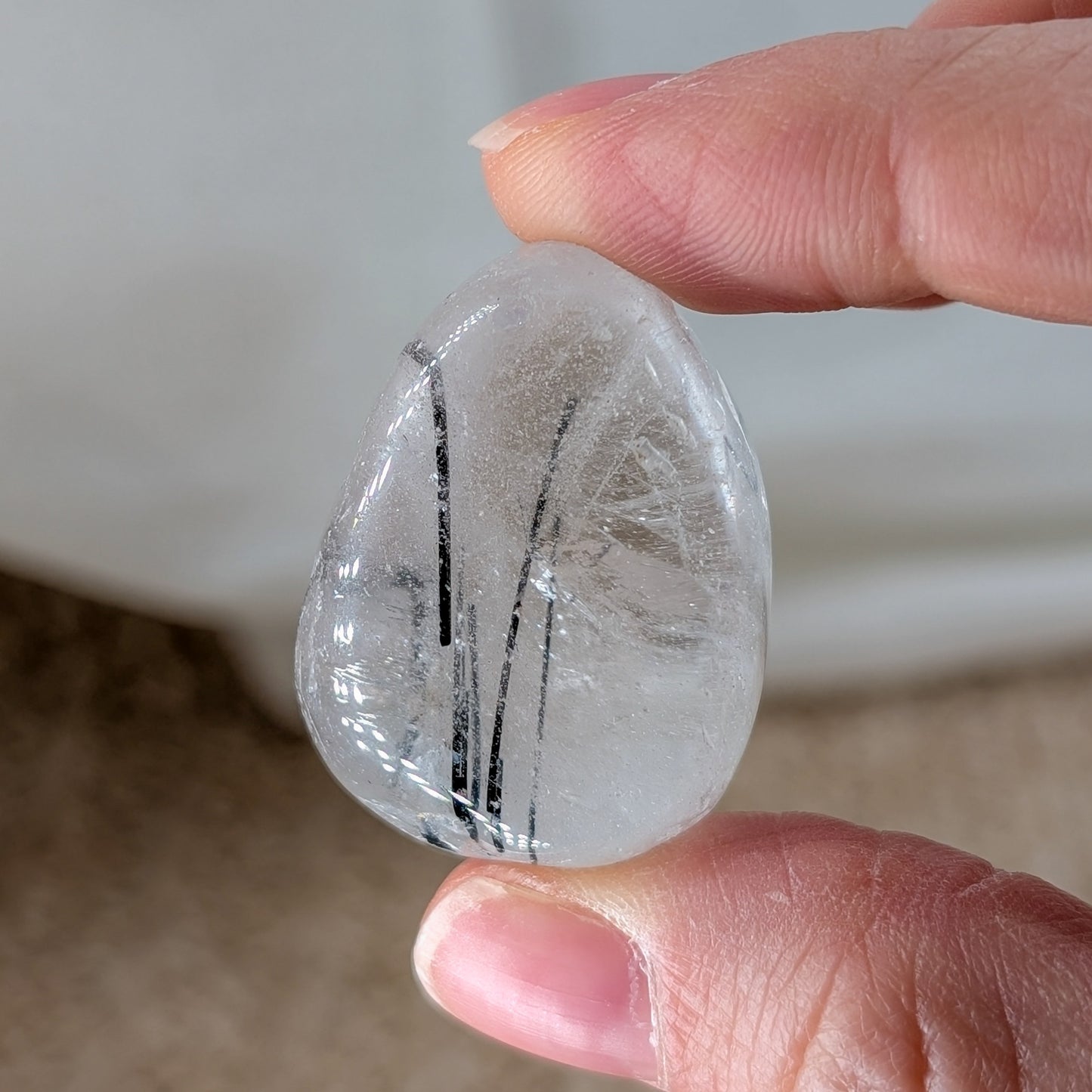 HQ Turmalinquarz Trommelstein [TI]