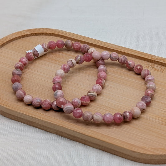 Rhodochrosit Armband 6 mm