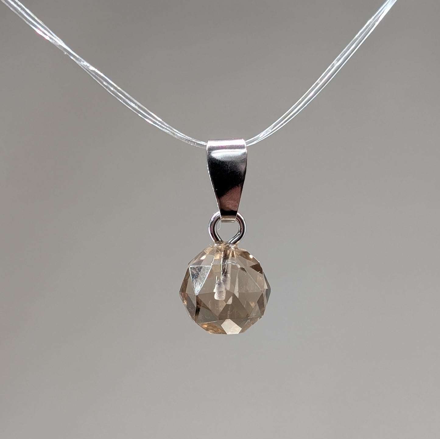 Rauchquarz facettiert Kettenanhänger [HR]