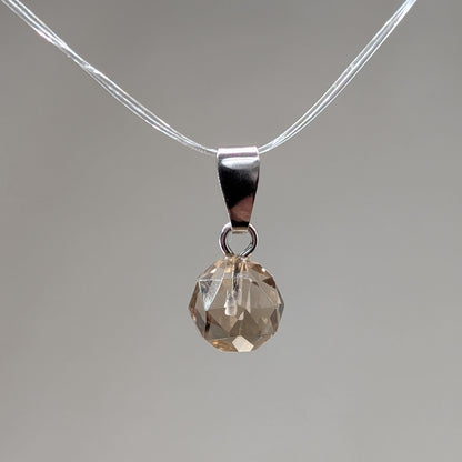 Rauchquarz facettiert Kettenanhänger [HR]