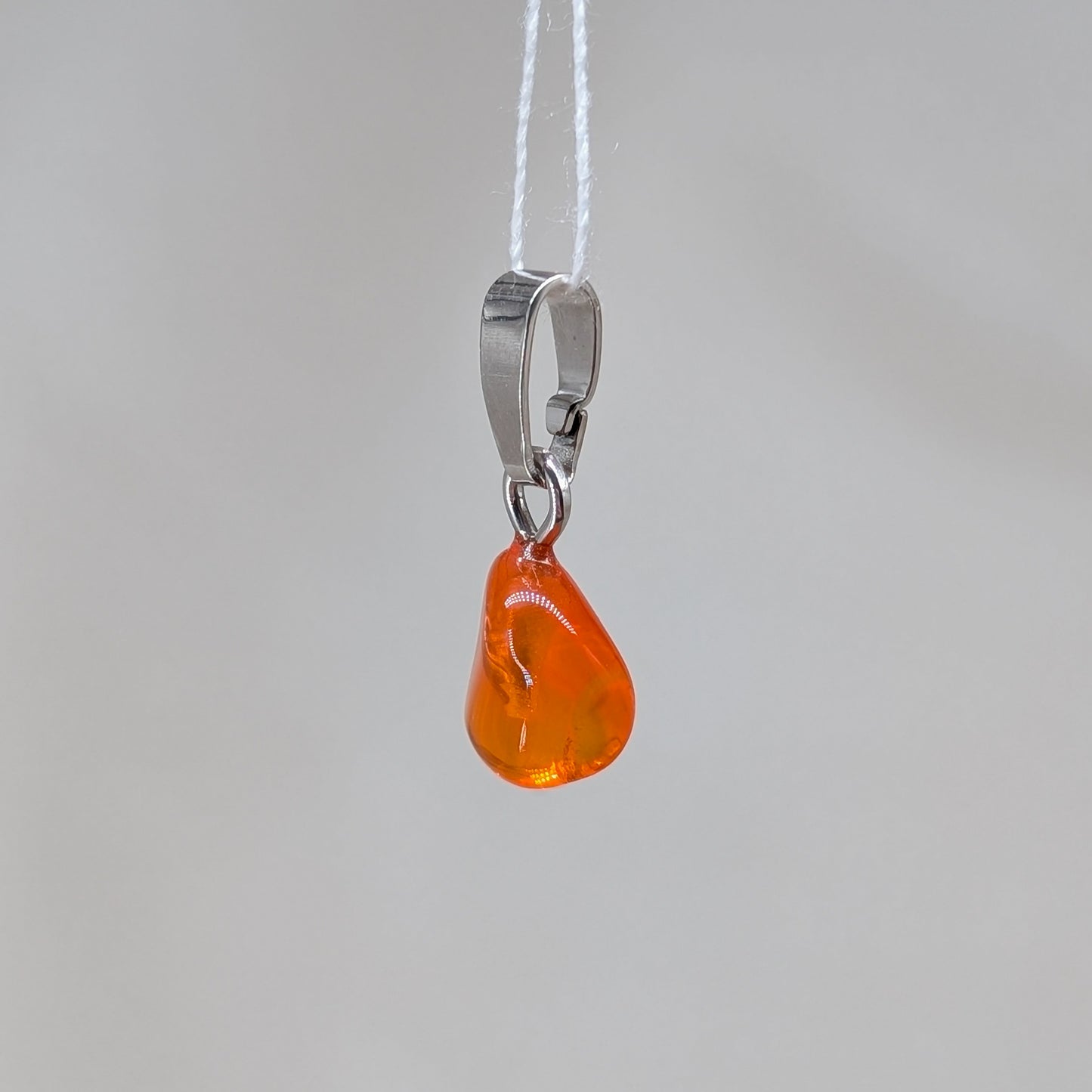 Feueropal Kettenanhänger, 925er Silber [T]
