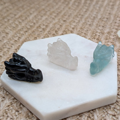 Kleine Drachenköpfe (3 Varianten)