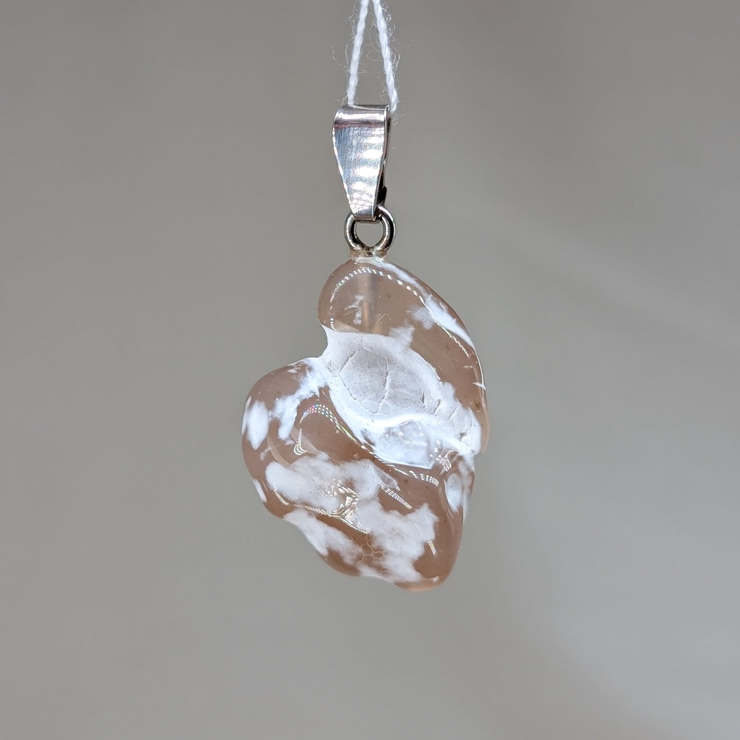 Schlangenhaut Achat Kettenanhänger [A]