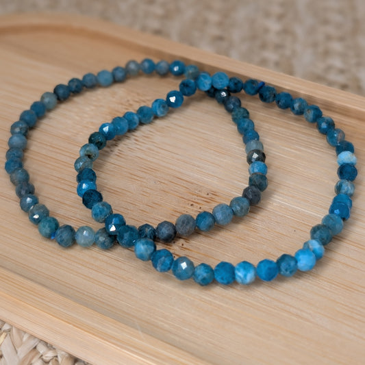 Apatit Armband facettiert 4mm