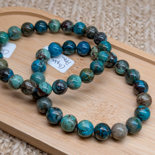 Chrysokoll Armband 9 mm