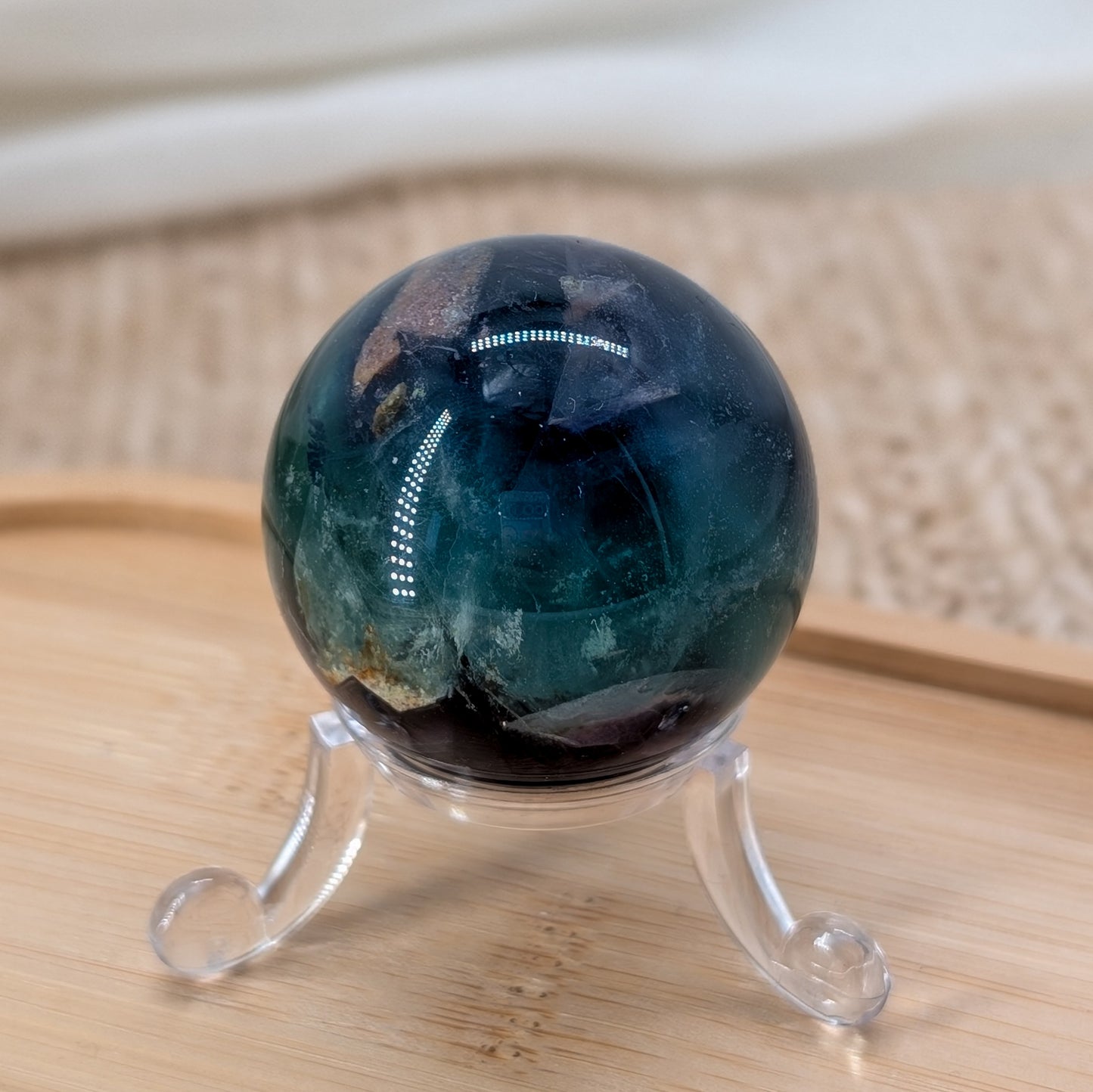 Bunte Fluorit Kugel [T]