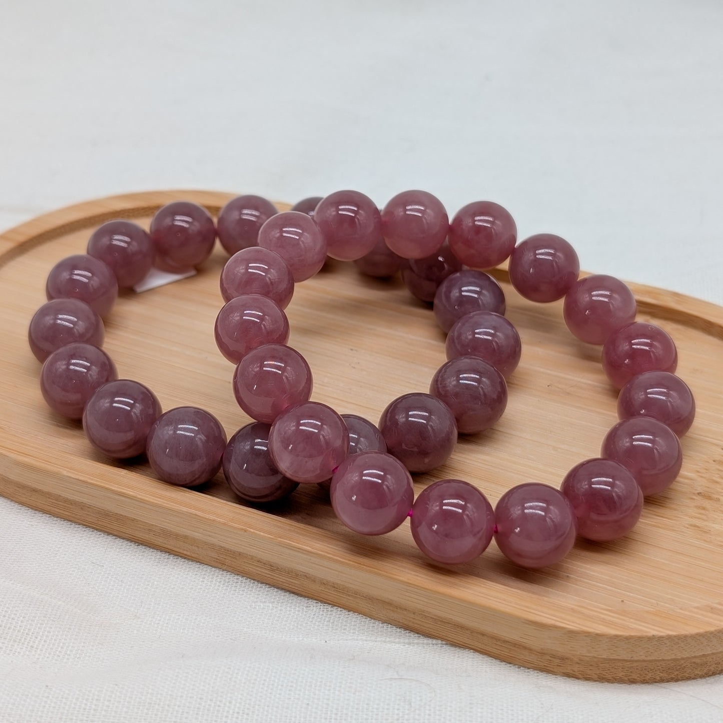 Lavendel Rosenquarz Armband HQ 13 mm