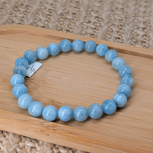 Aquamarin Armband 8 mm [AP]