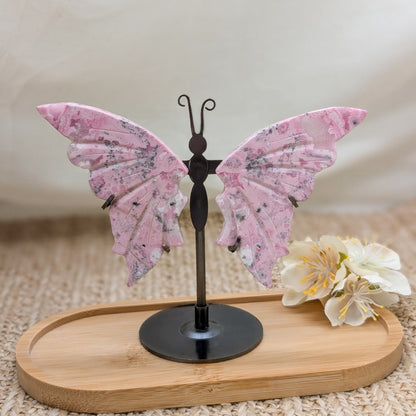 Rosa Rhodonit Schmetterling [A]