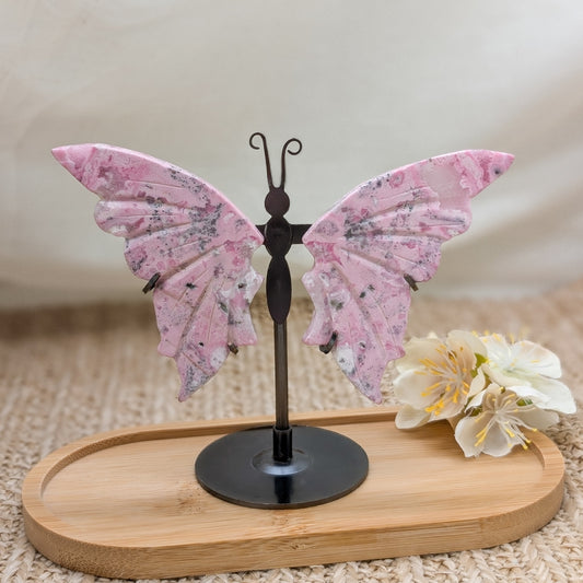 Rosa Rhodonit Schmetterling [A]