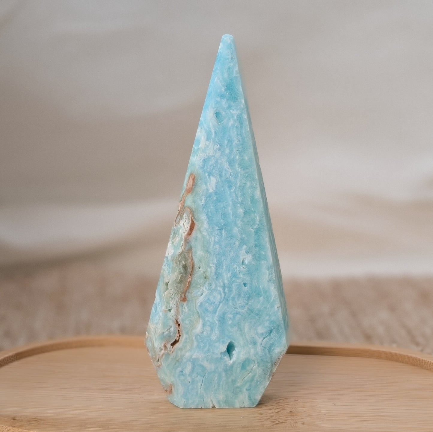 Blauer Aragonit Freiform