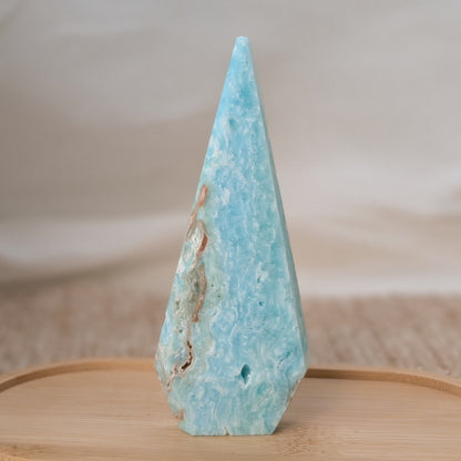 Blauer Aragonit Freiform