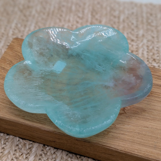 Fluorit Schale Blume [D]