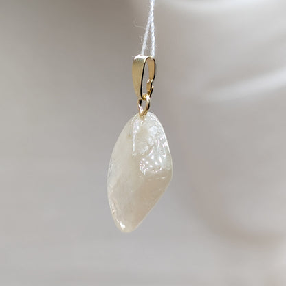 Hiddenit Kettenanhänger, 925er Silber vergoldet [C]