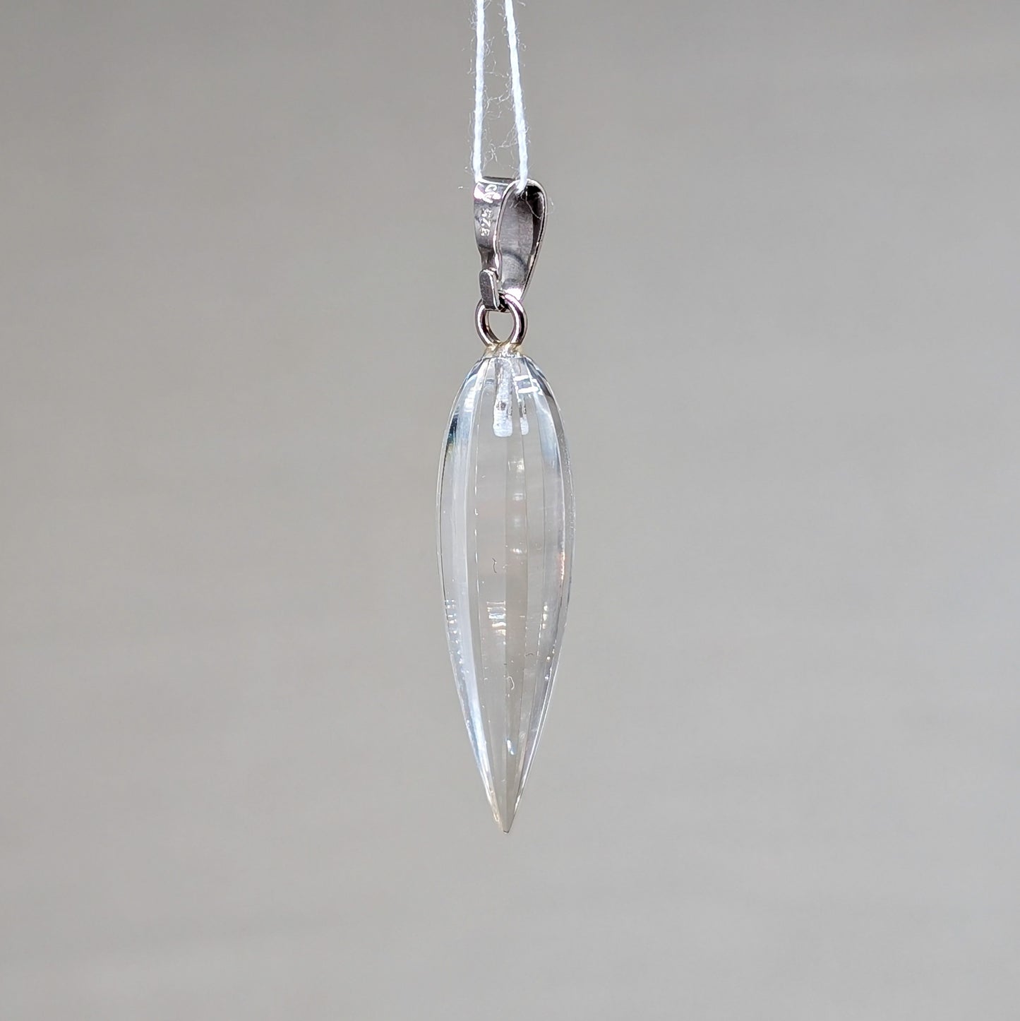 Facettierter Bergkristall Kettenanhänger [A]