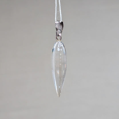 Facettierter Bergkristall Kettenanhänger [A]