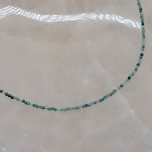 Smaragd Halskette facettiert