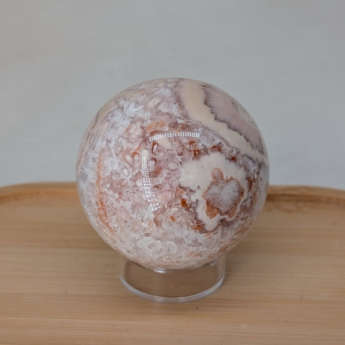Druzy Blumenachat / Pink Amethyst Kugel [PK]