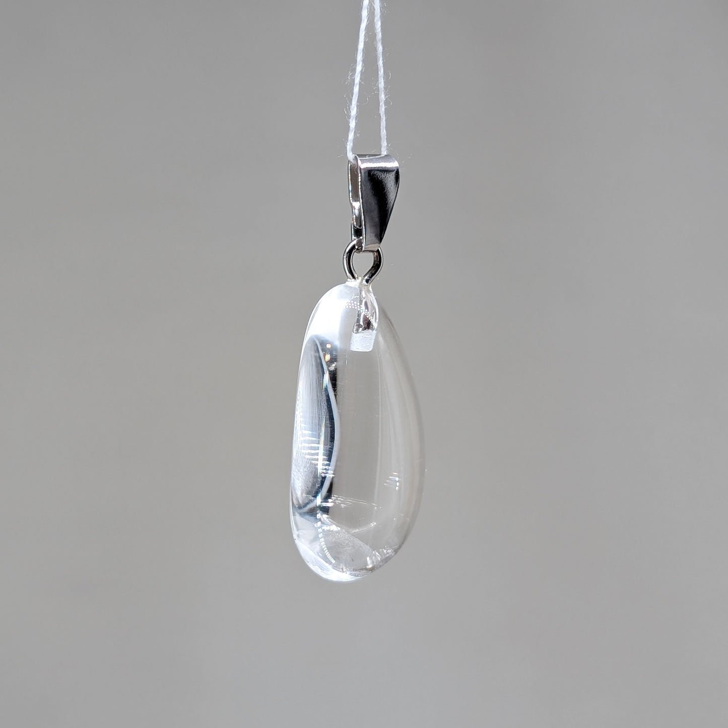 Bergkristall Kettenanhänger, Silber [D]
