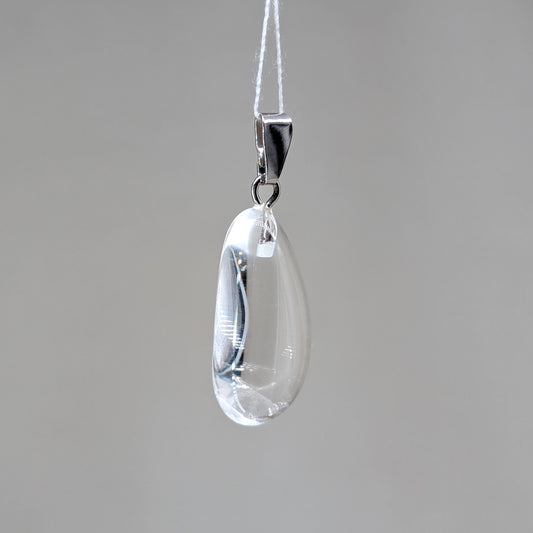 Bergkristall Kettenanhänger, Silber [D]