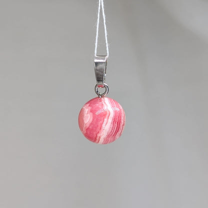 Rhodochrosit Kettenanhänger, 925er Silber [R]