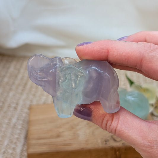 Lavendel Fluorit Elefant [A+B]