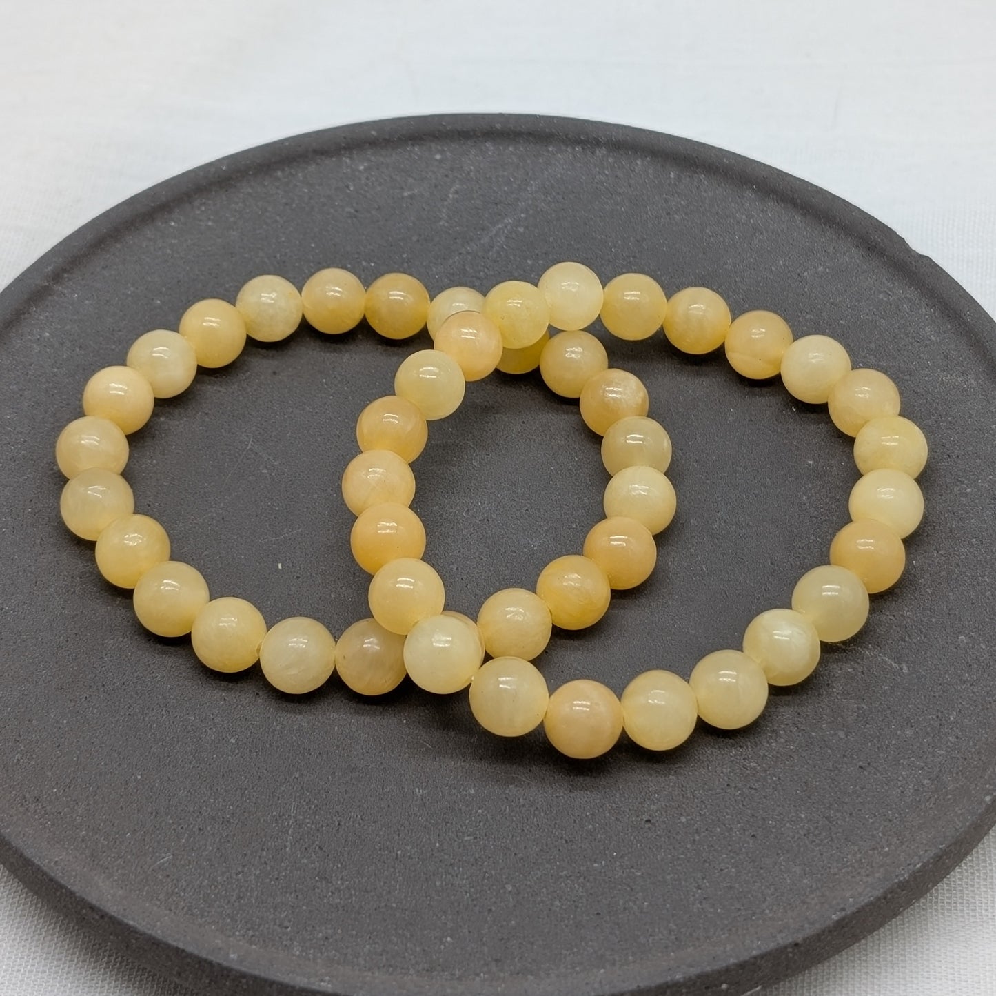 Orangencalcit Armband 8 mm
