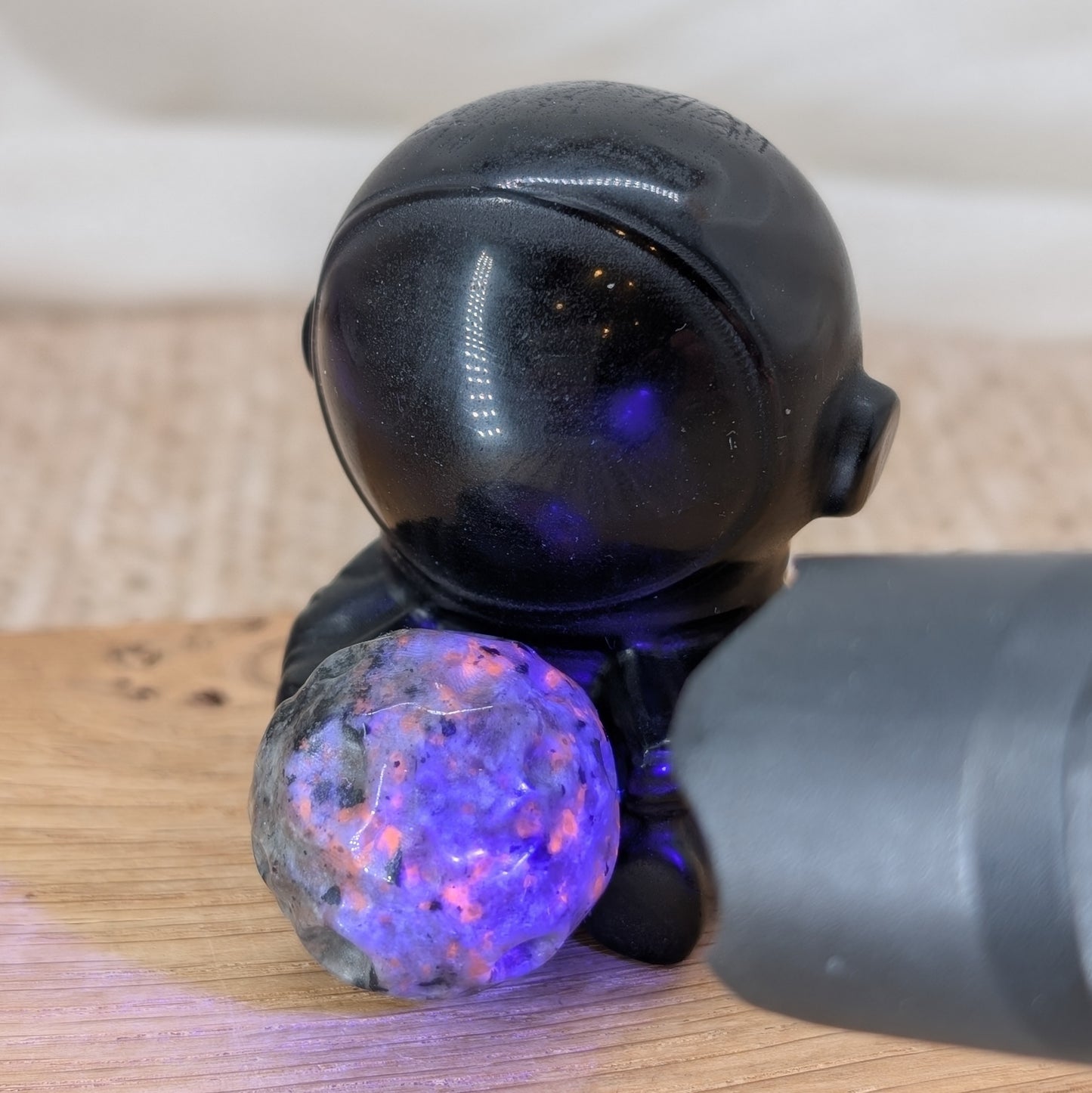 Obsidian Yooperlith Astronaut