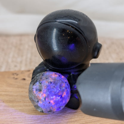 Obsidian Yooperlith Astronaut