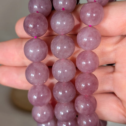 Lavendel Rosenquarz Armband HQ 13 mm