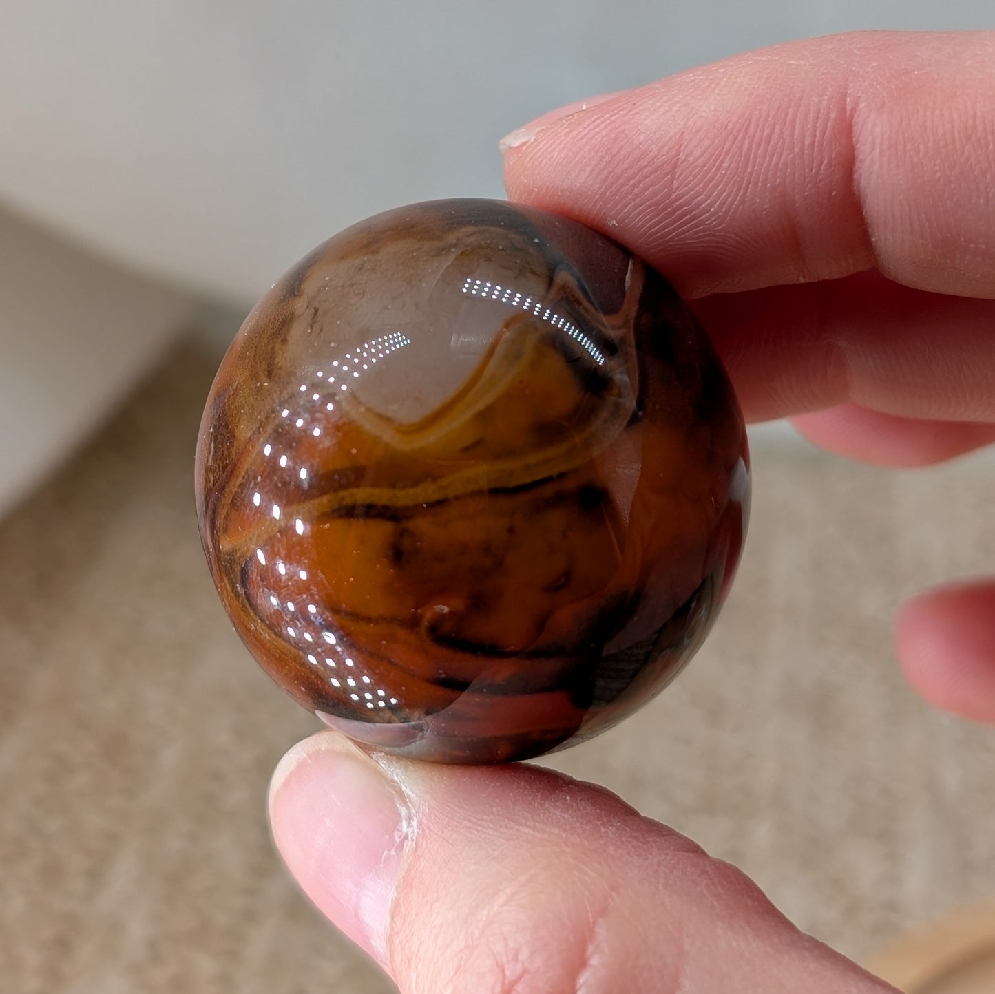 Gebänderter Achat Kugel [A+B]