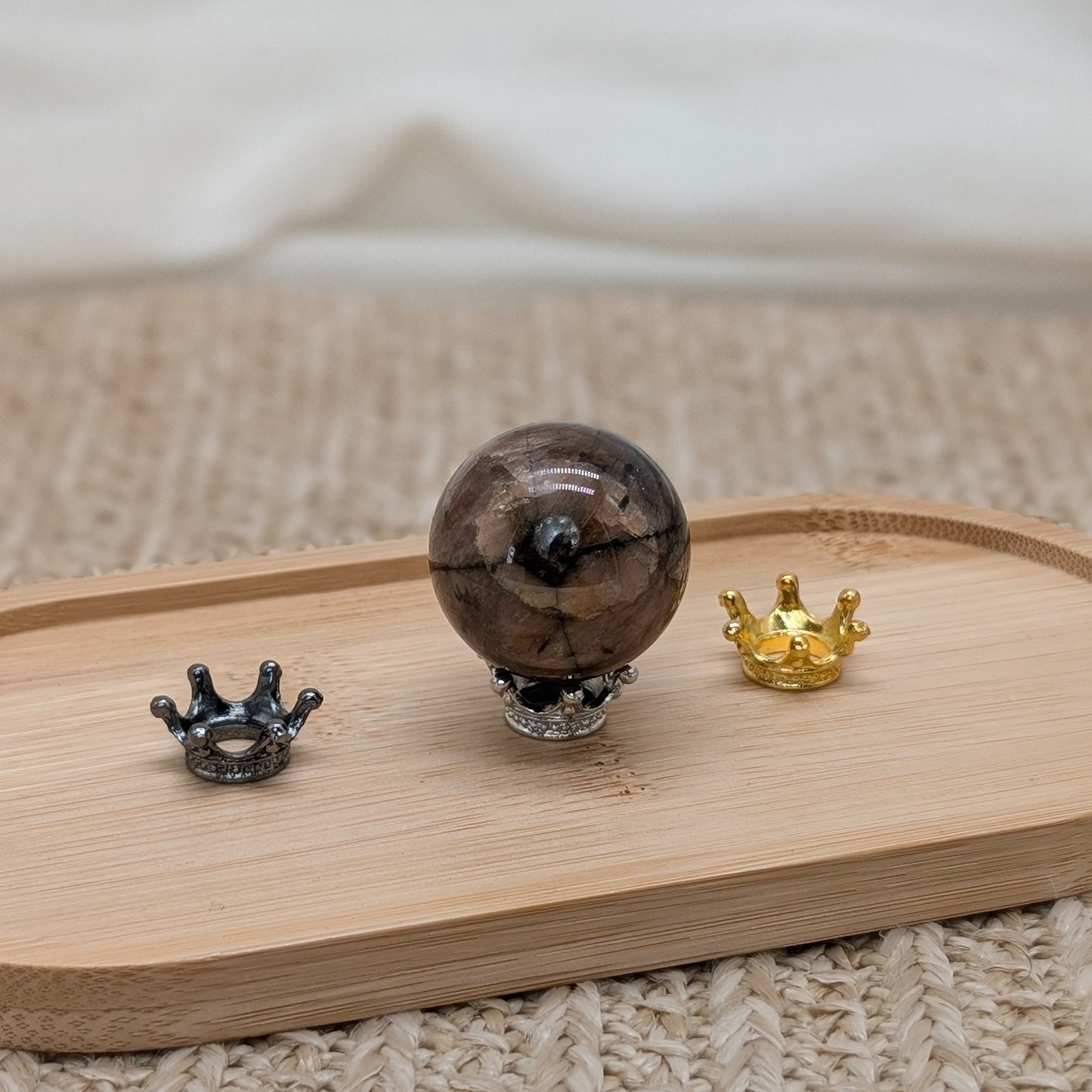 Kugelhalter Krone [gold, silber, schwarz]