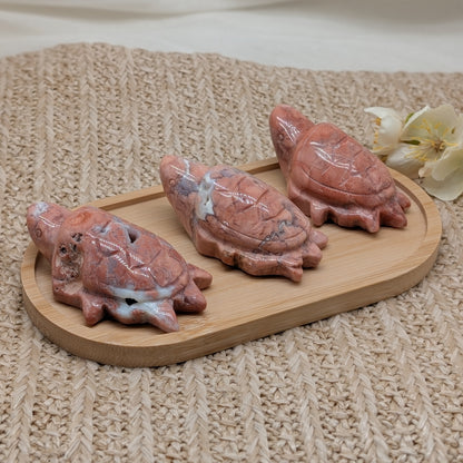 Cotton Candy Achat Schildkröte Schnitzerei 🐢