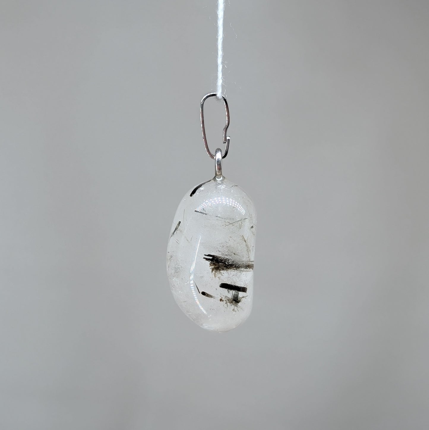 Turmalinquarz Kettenanhänger, 925er Silber [A]