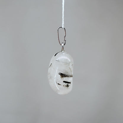 Turmalinquarz Kettenanhänger, 925er Silber [A]
