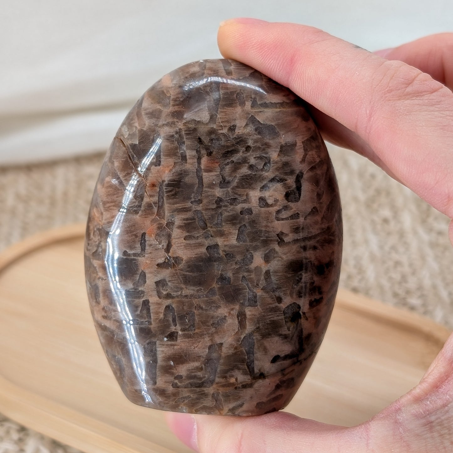 Dunkle Mondstein Freiform [L]