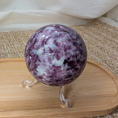 Lepidolith Kugel mit Mica [LP]