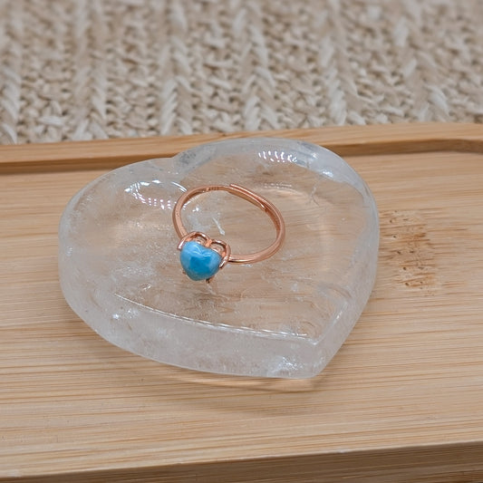 Kleine Bergkristall Schale Herz [D]