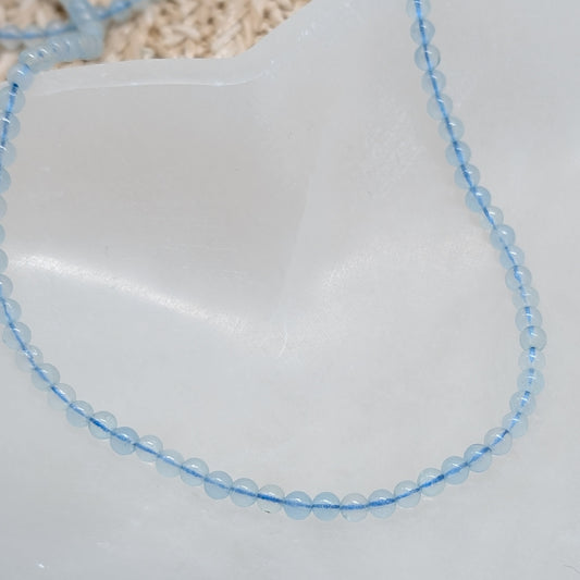 Aquamarin Kette Kugel