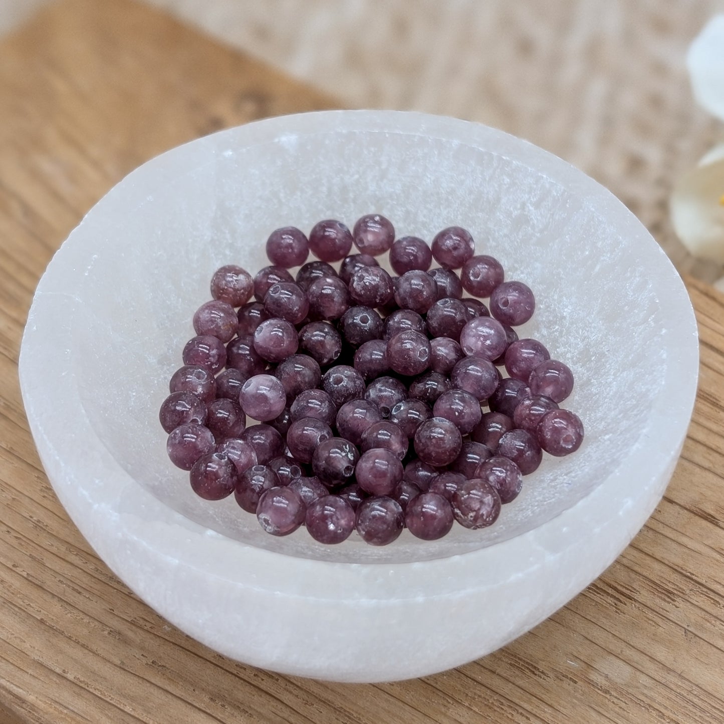 Lepidolith Perlen 4 mm