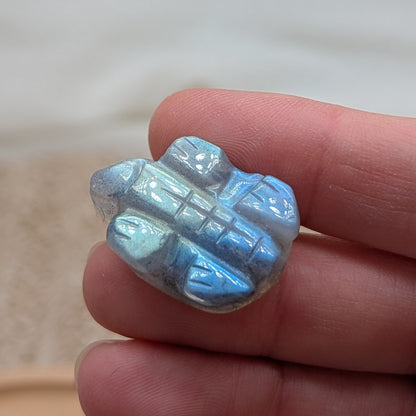 HQ Labradorit Schildkröte mit Flash [RS]