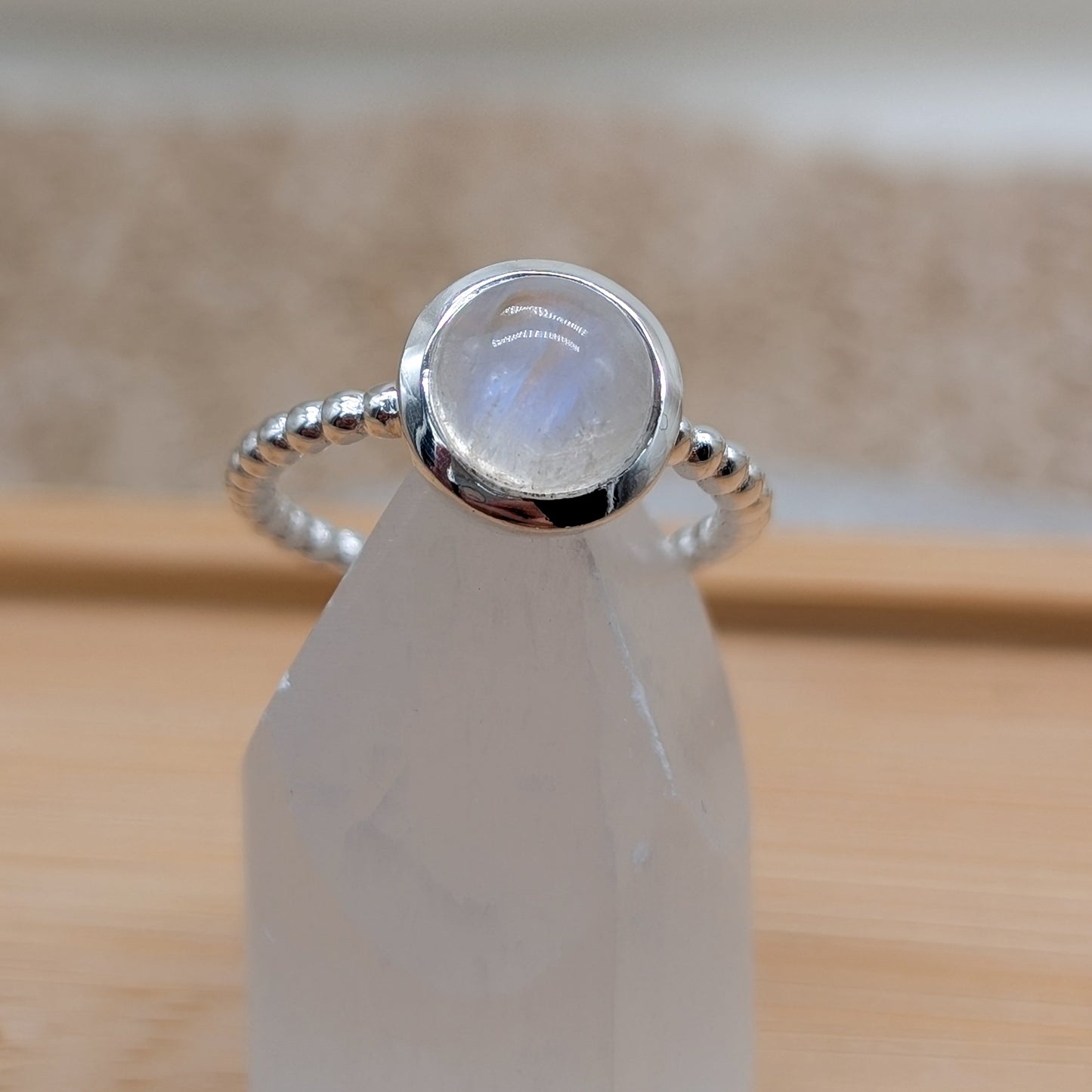 Mondstein Ring 925er Silber (Größe 54) [A]