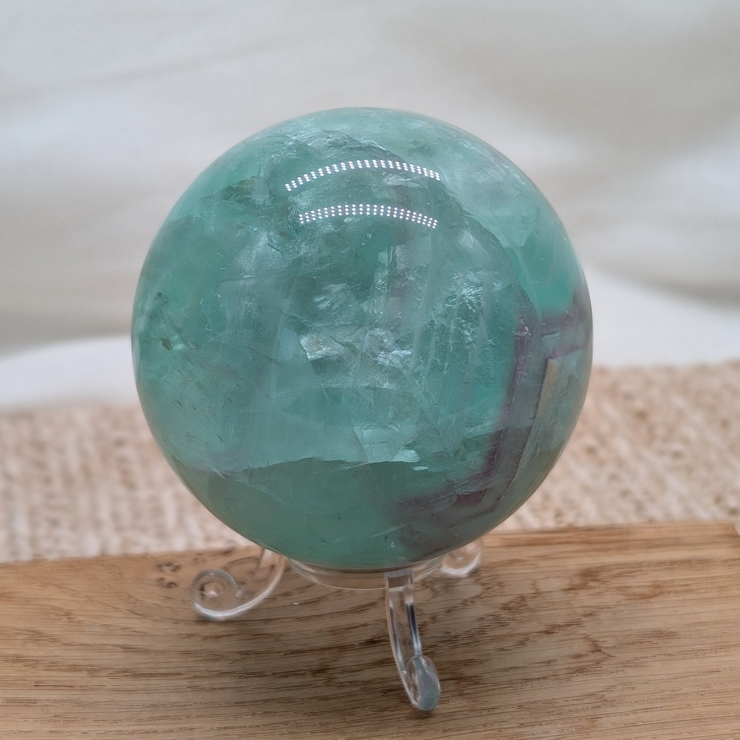 Große transparente Fluorit Kugel 🌈 [T]