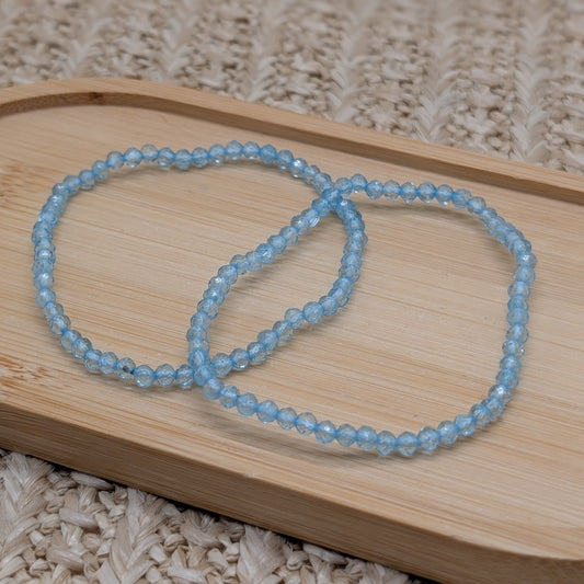 Topaz Armband facettiert 3 mm