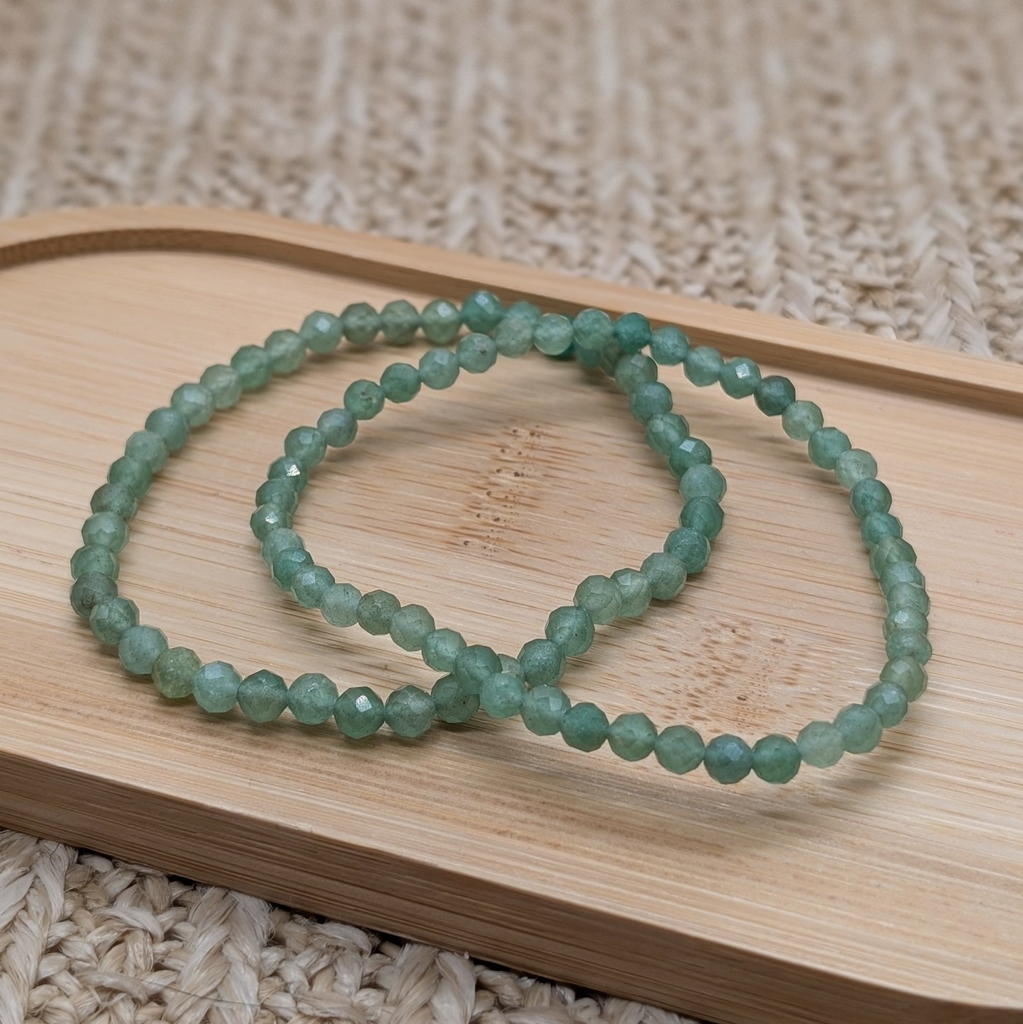 Grüner Aventurin Armband facettiert 4mm