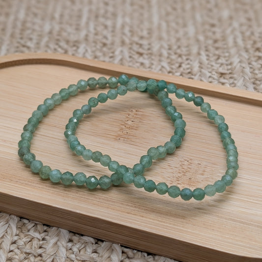 Grüner Aventurin Armband facettiert 4mm