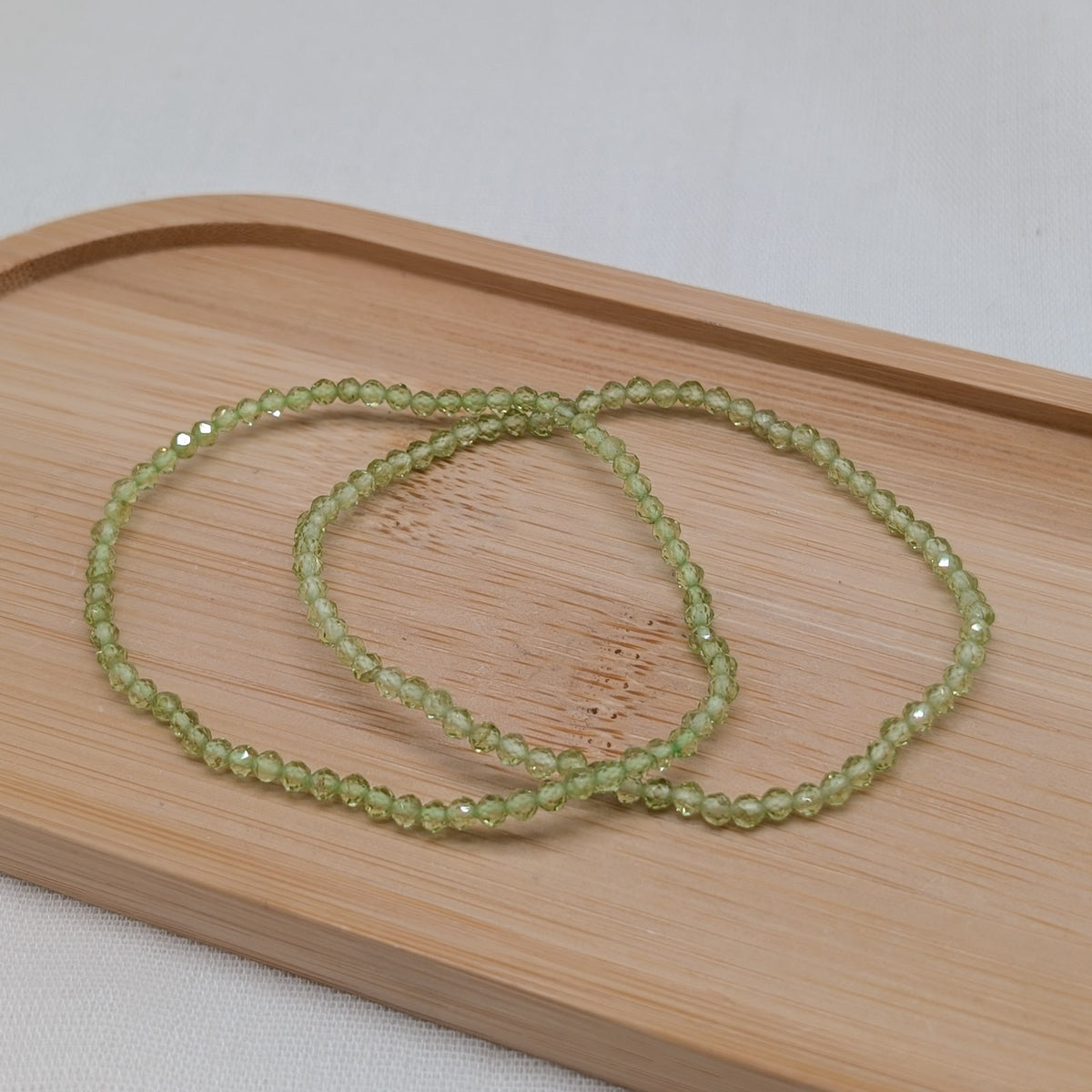 Peridot Armband facettiert 3 mm
