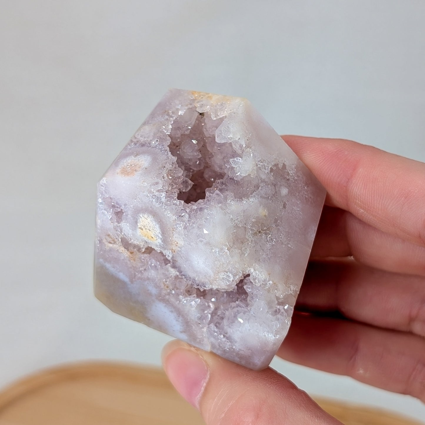 Druzy Pink Amethyst / Blumenachat Freiform [PE]